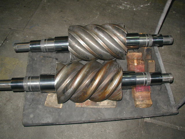 czopy 2 wałów rotorów